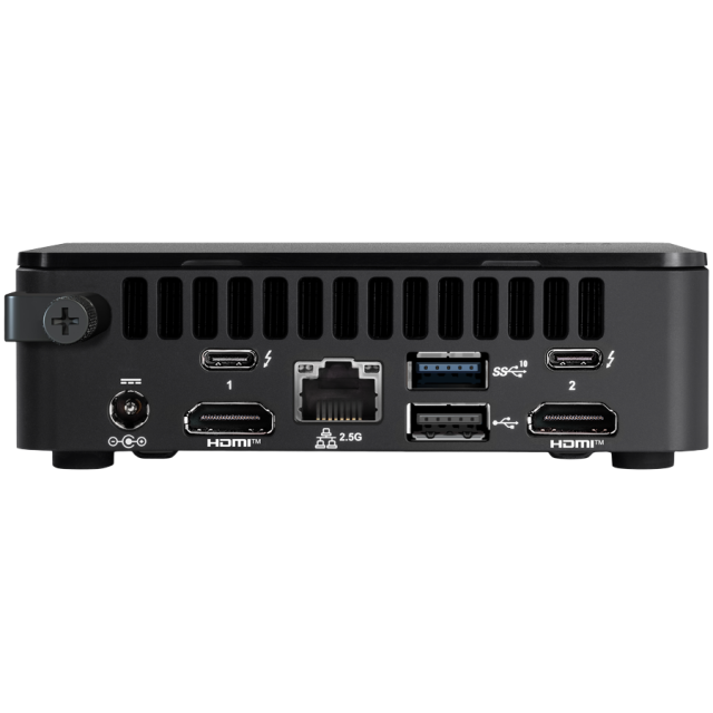 Настолен компютър ASUS NUC Kit NUC13ANKi7, Intel Core i7-1360P (up to 5.00 GHz, 18M Cache) 4xUSB, M.2 22x80 NVMe; 22x42 SATA, 2,5Gbe LAN, 2xHDMI, 2x Thunderbolt 4 (USB-C+DP)