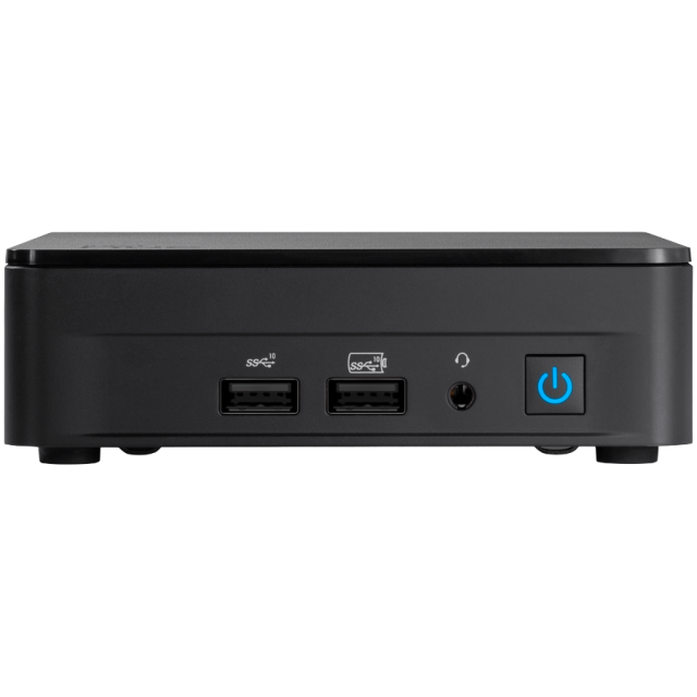 Настолен компютър ASUS NUC 13 Pro Kit NUC13ANKi3, Intel Core i3 Mobile 1315U 6C (up 4.50GHz, Cache 10 MB), 4xUSB, M.2 22x80 NVMe; 22x42 SATA, 2,5Gbe LAN, 2xHDMI, 2x Thunderbolt 4 (USB-C+DP)
