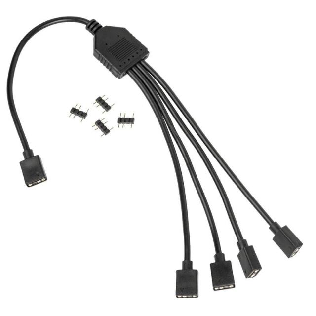 Кабел Kolink ARGB 1-4 Сплитер, 3-pin - 30 cm