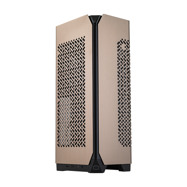 Кутия Cooler Master NCore 100 MAX Bronze Edition, Mini Tower, 2x USB 3.2 Gen1 Type A, 1x USB 3.2x 2 Type-C, 1x Audio Combo, ITX