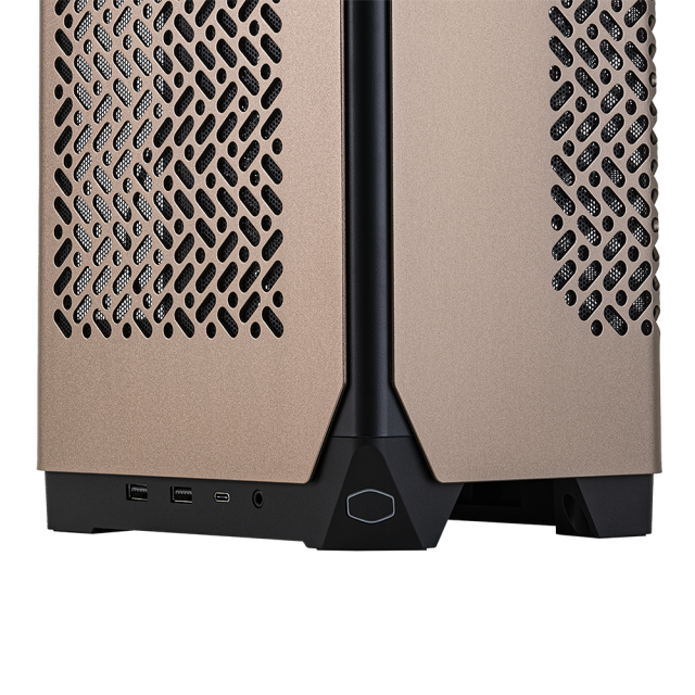 Кутия Cooler Master NCore 100 MAX Bronze Edition, Mini Tower, 2x USB 3.2 Gen1 Type A, 1x USB 3.2x 2 Type-C, 1x Audio Combo, ITX