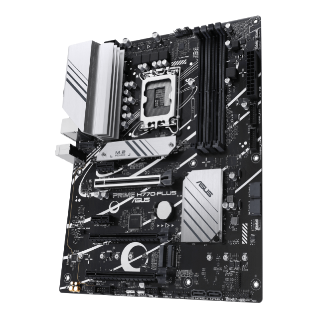 Дънна платка ASUS PRIME H770-PLUS, LGA1700, 4x DDR5, 3x M.2, 4x SATA, HDMI, DP, ATX