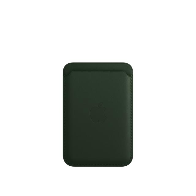 Калъф Apple iPhone Leather Wallet with MagSafe - Sequoia Green