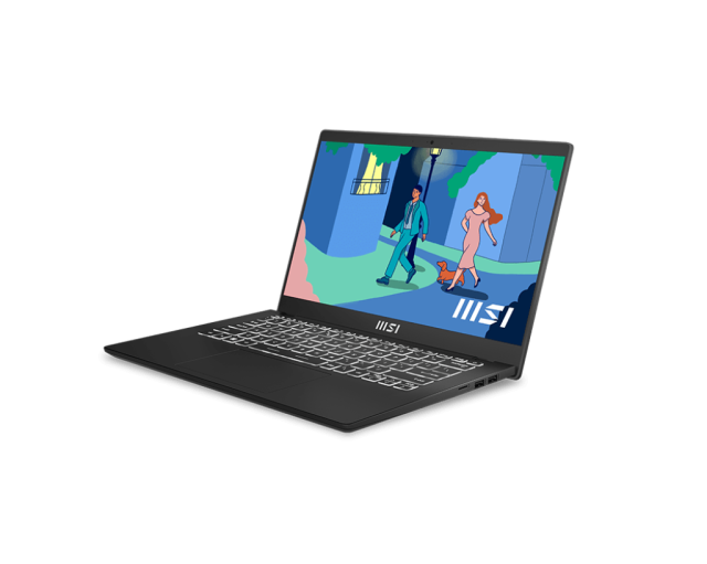Лаптоп MSI Modern 14 C12MO, 14.0", Full HD, Intel Core i3-1215U 6C (1.2/4.4GHz, 10 MB cache), Intel UHD Graphics, 16GB DDR4, 512GB SSD, Free DOS