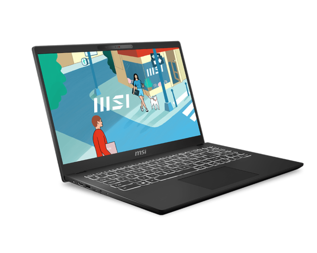 Лаптоп MSI Modern 15 H C13M, 15.6", Full HD, Intel Core i5-13420H 8C (2.1/4.6 GHz, 12 MB cache), Intel Iris Xe Graphics, 16GB DDR4, 512GB SSD, Windows11 Home 