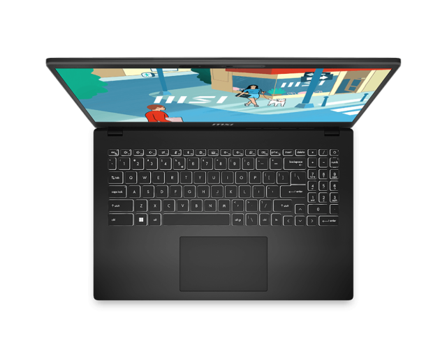 Лаптоп MSI Modern 15 H C13M, 15.6", Full HD, Intel Core i5-13420H 8C (2.1/4.6 GHz, 12 MB cache), Intel Iris Xe Graphics, 16GB DDR4, 512GB SSD, Windows11 Home 