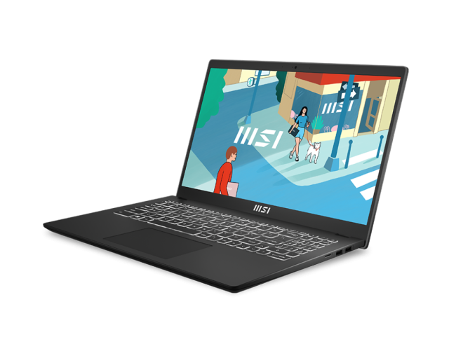 Лаптоп MSI Modern 15 H C13M, 15.6'' (39.62 cm) Full HD, Intel Core i7-13700H 14C (2.4/5.0GHz, 24M), Intel Iris Xe Graphics, 16GB DDR4, 512GB SSD, Windows 11 Home