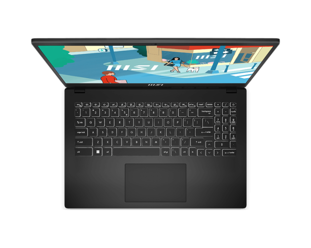 Лаптоп MSI Modern 15 H C13M, 15.6'' (39.62 cm) Full HD, Intel Core i7-13700H 14C (2.4/5.0GHz, 24M), Intel Iris Xe Graphics, 16GB DDR4, 512GB SSD, Windows 11 Home