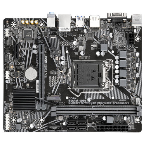 Дънна платка GIGABYTE H510M S2H V3, LGA1200, 2x DDR4, 1x M.2, 4 x SATA 6Gb/s, VGA, HDMI, DP, mATX