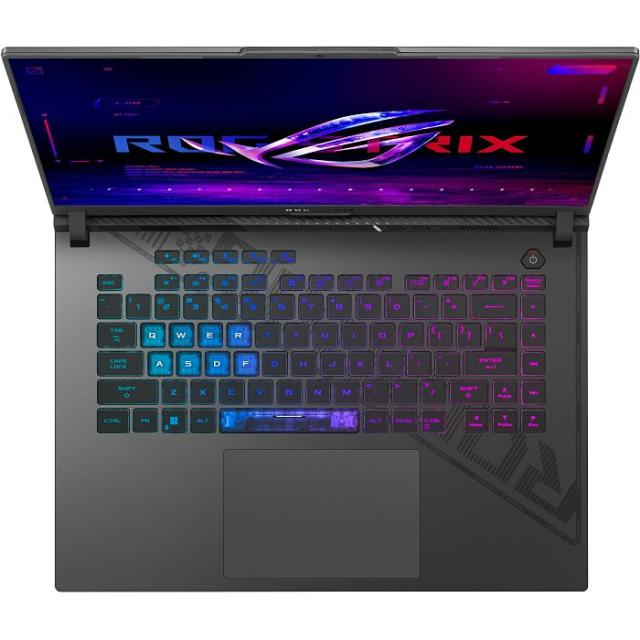 Лаптоп ASUS ROG Strix G16 2024 G614JVR-N3089, 16.0" (40.64 cm), Full HD+ 165HZ, Intel Core i9-14900HX 24C (1.6/5.8GHz, 36M), NVIDIA RTX 4060 8GB GDDR6, 16GB, 512GB SSD, Free DOS