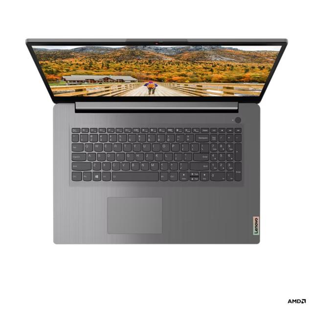 Лаптоп Lenovo IdeaPad 3 17ALC6, 17.3", Full HD, AMD Ryzen 5 5500U 6C (2.1/4.0 GHz, 8 MB cache), 12GB DDR4, 512GB SSD Free DOS