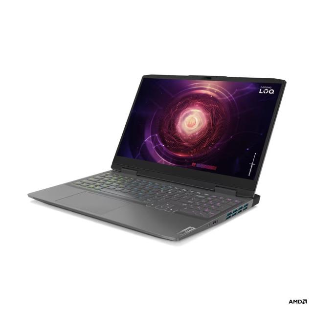 Лаптоп LENOVO LOQ 15APH8, 15.6'' (39.62 cm) FHD IPS 350nits Anti-glare, AMD Ryzen 7 7840HS 8C (3.8 / 5.1GHz,16MB), NVIDIA GeForce RTX 4060 8GB, 16GB DDR5, 512GB  SSD M.2 NVMe, Free DOS