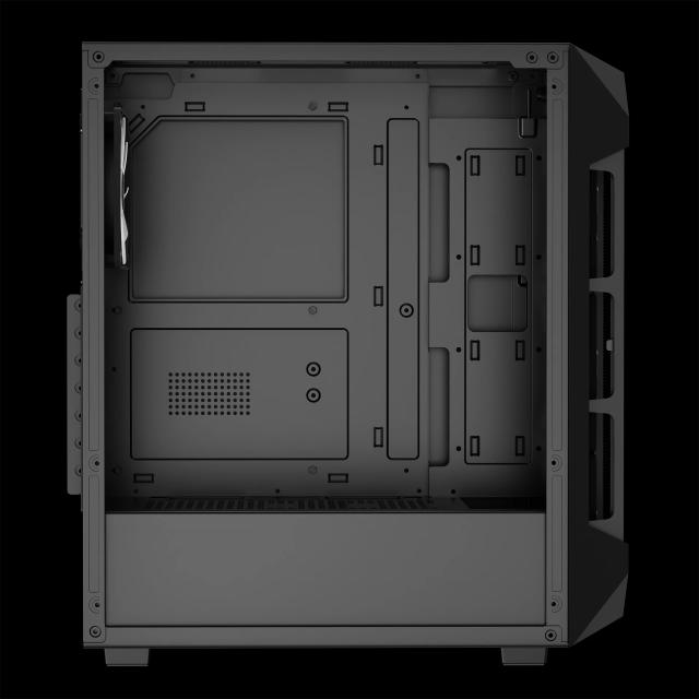 Кутия Gamdias AURA GC1 Elite - Mesh, RGB, Middle Tower, 1 x USB 3.0, 2 x USB 2.0, ATX, mATX, Mini-ITX