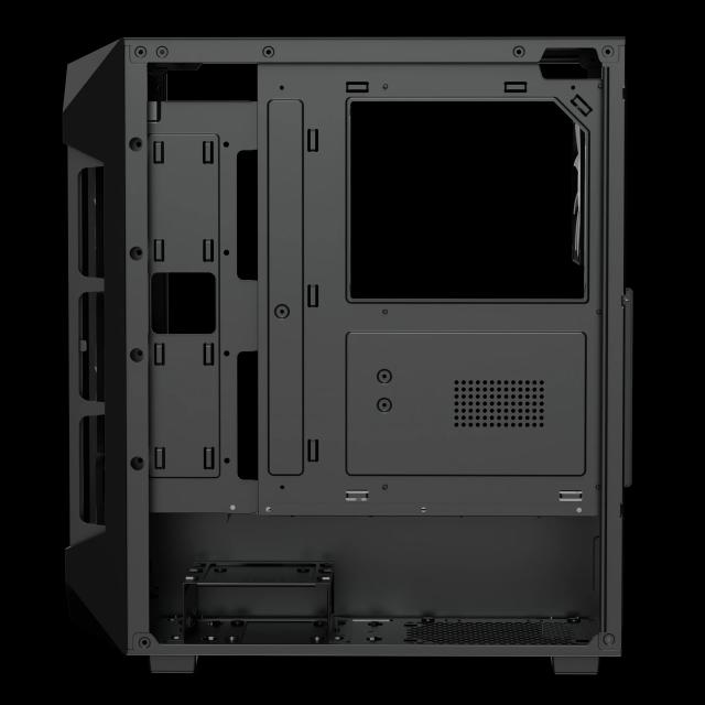 Кутия Gamdias AURA GC1 Elite - Mesh, RGB, Middle Tower, 1 x USB 3.0, 2 x USB 2.0, ATX, mATX, Mini-ITX