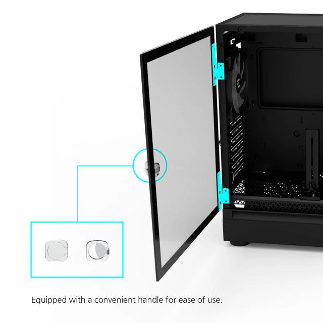 Кутия Zalman I6 RGB, Middle Tower, Tempered Glass, 1 x USB 3.1 Type-C, 1 x USB 3.0, 1 x USB 2.0, HD Audio x 1, ATX, mATX, Mini-ITX