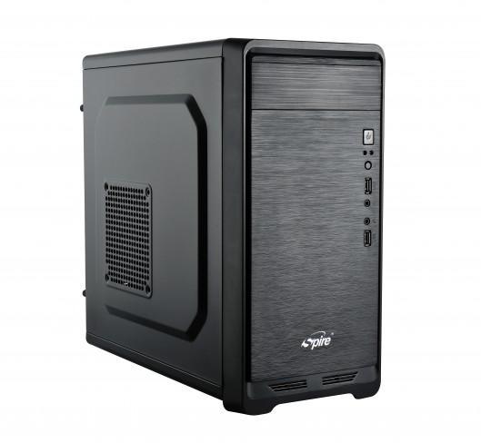Кутия SPIRE SPT1413B, 1x USB2.0, 1x USB3.0, Audio ports, Micro ATX / ITX, 420W захранване, Черна