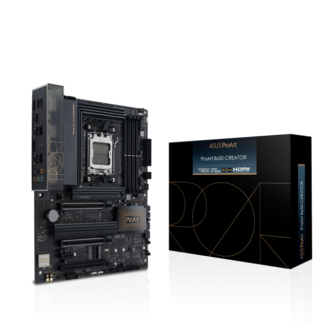 Дънна платка Asus ProArt B650-Creator, B650, AM5, DDR5, PCI-E 4.0, 3x M.2, 4x SATA 6Gb/s, USB TYPE-C, HDMI, ATX