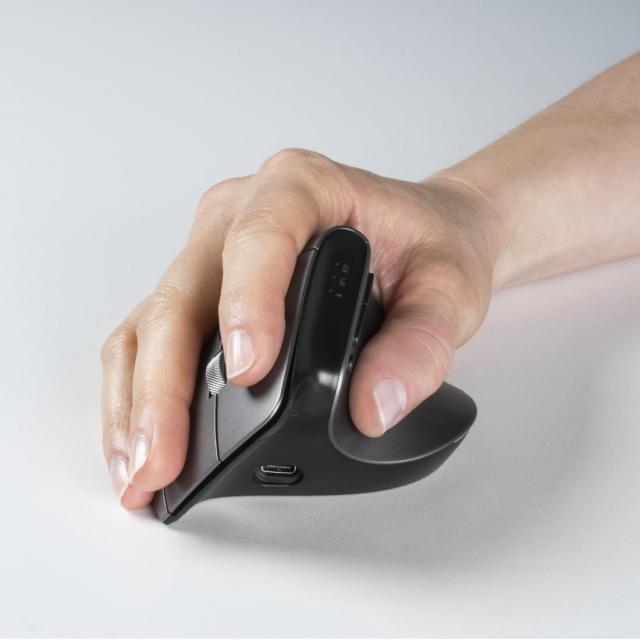 Hama "EMW-700" Ергономична вертикална мишка, USB/Bluetooth/Wireless, мулти-устройство, антрацит