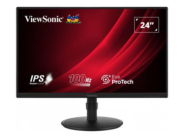 Монитор VIEWSONIC VG2408A, 23.8" (60.45 cm), IPS LED, 100 Hz, 5ms, 250 cd/m², Flicker-Free, VGA, HDMI, DP,USB
