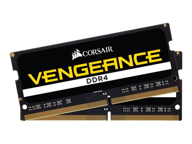 CORSAIR DDR4 3000MHz 16GB 2x28GB SODIMM Unbuffered 18-20-20-38 Black PCB 1.2V Intel Core i7 and AMD Ryzen 4000 Series notebooks CMSX16GX4M2A3200C22