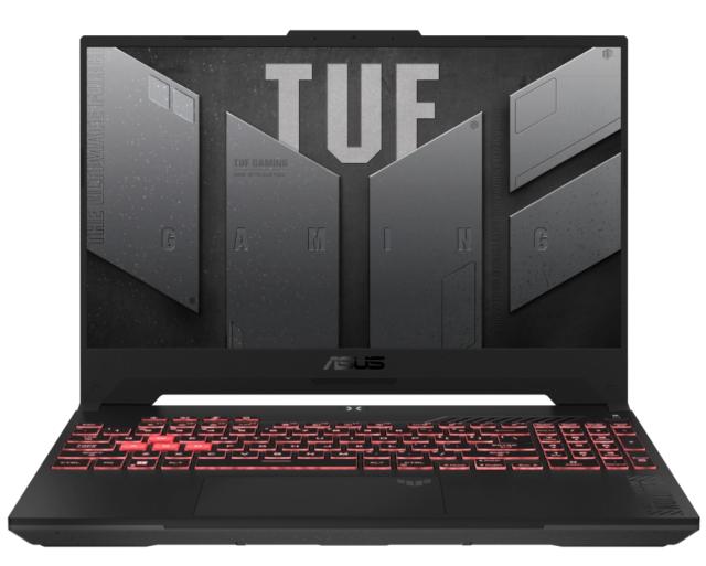 Лаптоп ASUS TUF Gaming A15 2023 FA507NU-LP032, 15.6'' (39.62 cm), Full HD, AMD Ryzen 7 7735HS (3.2/4.7GHz, 16M), NVIDIA RTX 4050 6GB GDDR6 DLSS 3, 16GB DDR5, 1TB SSD, Free DOS