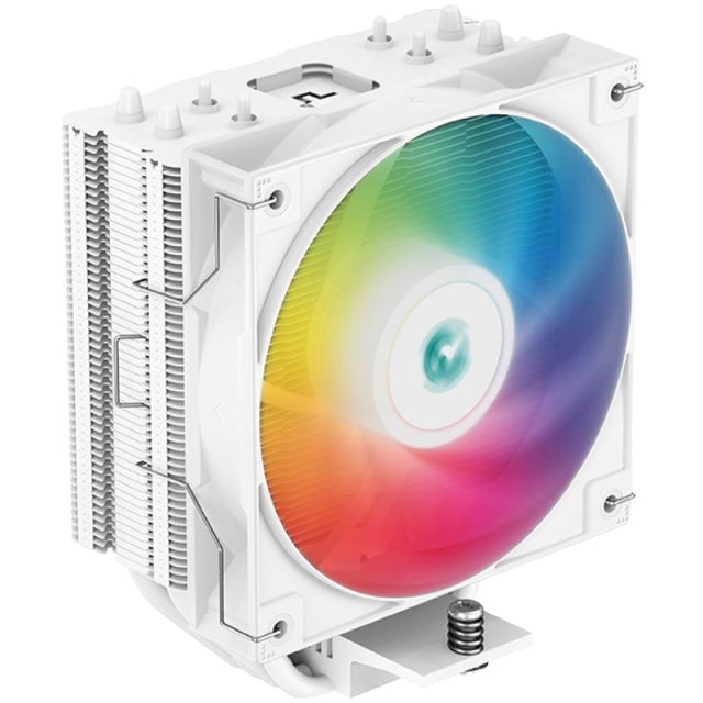 Охладител за процесор DeepCool AG400 WH ARGB, TDP 220W, White, LGA1700/1200/115x, AMD AM5/AM4