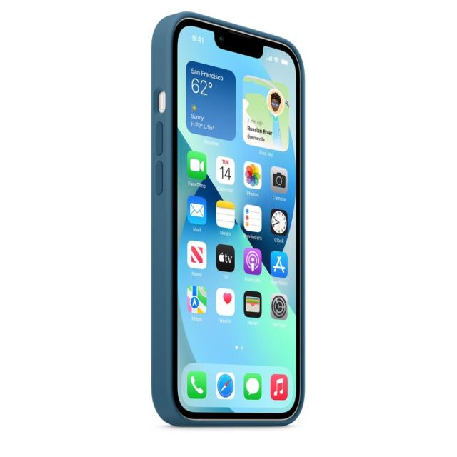 Калъф Apple iPhone 13 Silicone Case with MagSafe – Blue Jay