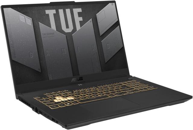 Лаптоп ASUS TUF Gaming F17 2022 FX707ZC4-HX014, 17.3" (43.94 cm), Full HD, IPS, 144Hz, Intel Core i5-12500H (2.5/4.5GHz, 18M), NVIDIA RTX 3050 4GB GDDR6, 16GB, 512GB SSD, Free DOS