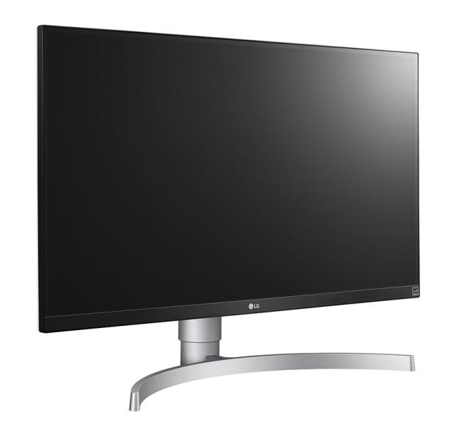 Монитор LG 27UL650-W, 27" Wide LED, IPS Panel Anti-Glare, sRGB 99%, Cinema Screen, 5ms, 1000:1, Mega DFC, 350 cd/m2, 3840x2160, VESA DisplayHDR 400, HDMI, DisplayPort, FreeSync, Headphone out, Tilt/Height/Pivot, Black