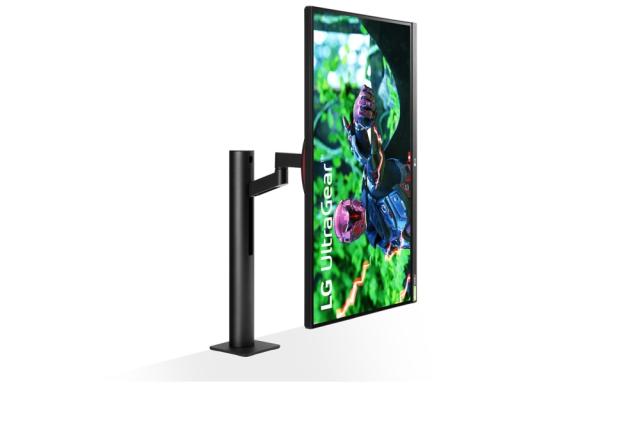 Монитор LG 27GN880-B, 27" UltraGear Nano IPS, 1ms (GtG at Faster), 144Hz, 1000:1, 350cd/m2, QHD 2560x1440, Radeon FreeSync, G-Sync Compatible, HDR 10, DCI-P3 98%, USB, HDMI, DisplayPort,  Height Adjustable, Tilt, Retract, Swivel, Pivot, Black
