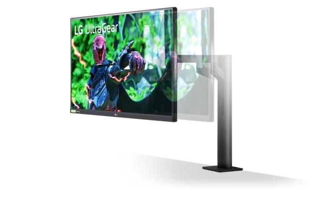 Монитор LG 27GN880-B, 27" UltraGear Nano IPS, 1ms (GtG at Faster), 144Hz, 1000:1, 350cd/m2, QHD 2560x1440, Radeon FreeSync, G-Sync Compatible, HDR 10, DCI-P3 98%, USB, HDMI, DisplayPort,  Height Adjustable, Tilt, Retract, Swivel, Pivot, Black