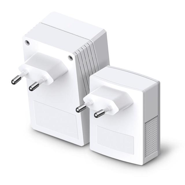 Powerline адаптер TP-Link TL-WPA4220 AV600 WiFi удължител Starter Kit, 300 Mbps, максимален обхват до 300m, 2x 10/100Mbps, 2 устройства