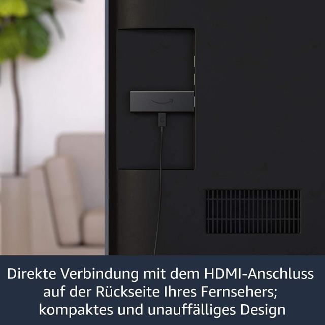 Мултимедиен плеър AMAZON Fire TV Stick, 4K, Wi-Fi 6, Alexa Voice Remote, Черен