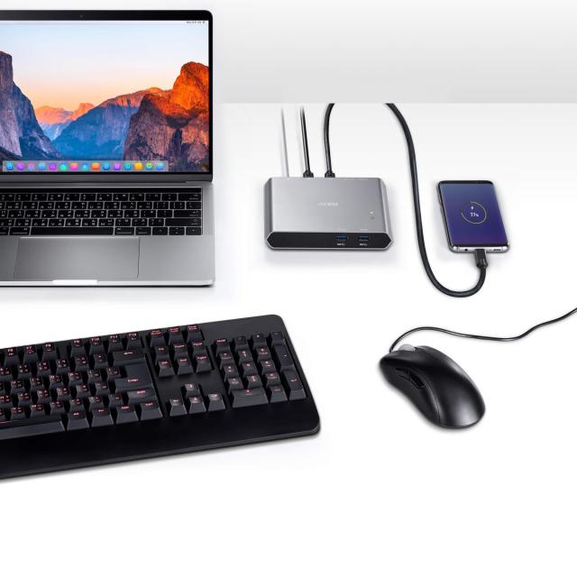 KVM превключвател, ATEN US3310, 2-портов, 4K, HDMI, USB-C