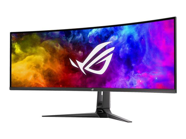Монитор ASUS ROG Swift OLED PG49WCD, 49" (124.46 cm) OLED, HDR400, Curved 1800R, 0.03ms, 144Hz, AMD FreeSync Premium Pro, NVIDIA G-SYNC Compatible, HDMI, DP, USB-C, 2 x,USB 3.2 G1 Type A, 2 xUSB 2.0 Type A