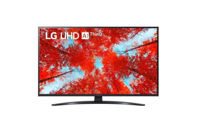 Телевизор LG 43UQ91003LA, 43" 4K UltraHD TV, 3840x2160, DVB-T2/C/S2, Alpha 5 Gen5 Processor, Cinema HDR, Dolby Vision IQ, Dolby Atmos, webOS ThinQ, AI functions, FreeSync, 2ch, WiFi 802.11.ac, Voice Controll, Bluetooth 5.0, Miracast / AirPlay 2, LAN,