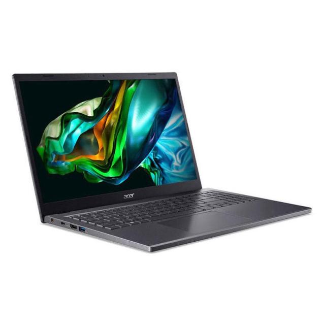 Лаптоп Acer Aspire 5 15 A515-58M-723D, 15.6'' (39.62 cm)  FHD IPS, Intel Core i7-1355U 10C (1.70 / 5.50 GHz, 12 MB cache), 16GB LPDDR5, 512GB NVMe SSD, Free DOS