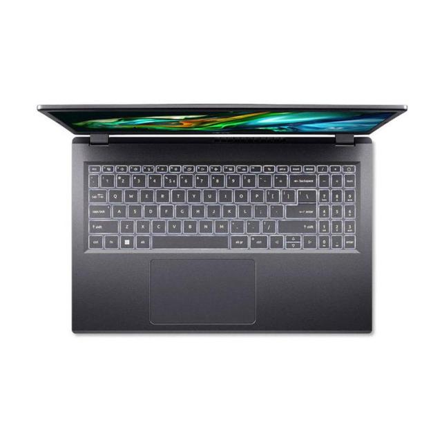 Лаптоп Acer Aspire 5 15 A515-58M-723D, 15.6'' (39.62 cm)  FHD IPS, Intel Core i7-1355U 10C (1.70 / 5.50 GHz, 12 MB cache), 16GB LPDDR5, 512GB NVMe SSD, Free DOS