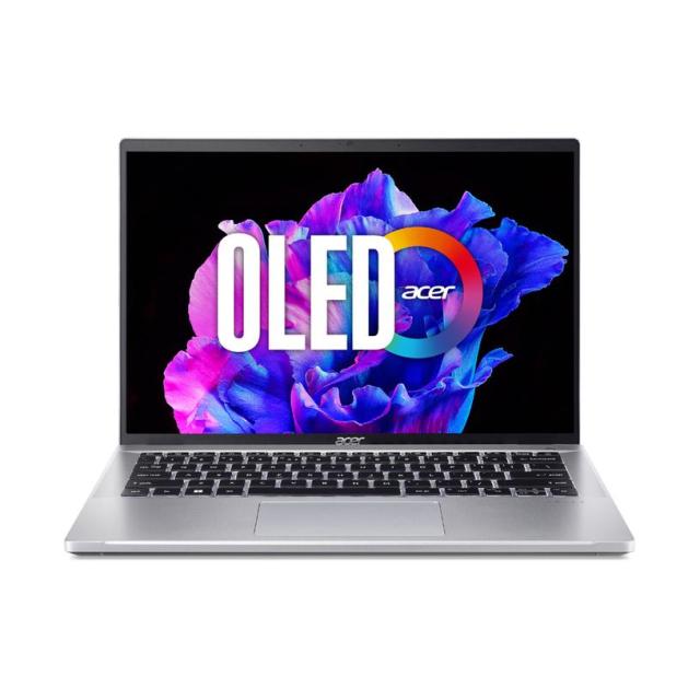 Лаптоп Acer SWIFT GO 14 SFG14-71-72TJ, 14.0" (35.56 cm) OLED, Intel Core i7-1355U 10C (1.70 / 5.50 GHz, 12 MB cache), 16GB LPDDR5, 1TB NVMe SSD,  Windows 11 Home