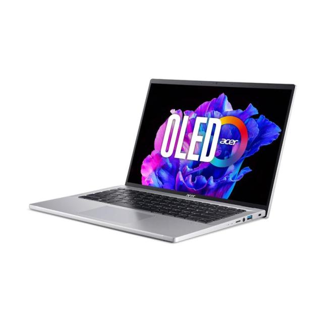 Лаптоп Acer SWIFT GO 14 SFG14-71-72TJ, 14.0" (35.56 cm) OLED, Intel Core i7-1355U 10C (1.70 / 5.50 GHz, 12 MB cache), 16GB LPDDR5, 1TB NVMe SSD,  Windows 11 Home
