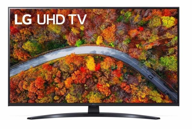 Телевизор LG 43UP81003LR, 43" 4K IPS UltraHD TV 3840 x 2160, DVB-T2/C/S2, webOS Smart TV, ThinQ AI, Quad Core Processor 4K, WiFi 802.11ac, HDR10, HLG, ALLM / HGiG,  AI Sound, Voice Controll, Wi-Di, Miracast / AirPlay 2,  HDMI, CI, LAN, USB, Bluetooth