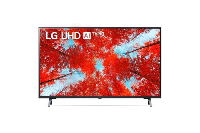 Телевизор LG 43UQ90003LA, 43" 4K IPS UltraHD TV 3840 x 2160, DVB-T2/C/S2, webOS Smart TV, ThinQ AI, WiFi 802.11ac, HDR10, ALLM / HGiG, AI Sound, Voice Controll, Miracast / AirPlay 2,  HDMI, CI, LAN, USB, Bluetooth, 2 pole Stand, Dark Gray