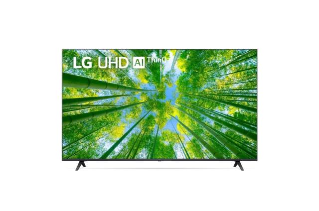Телевизор LG 43UQ80003LB, 43" 4K IPS UltraHD TV 3840 x 2160, DVB-T2/C/S2, webOS Smart TV, ThinQ AI, Quad Core Processor 4K, WiFi 802.11ac, HDR10, HLG, ALLM / HGiG,  AI Sound, Voice Controll, Wi-Di, Miracast / AirPlay 2,  HDMI, CI, LAN, USB, Bluetooth