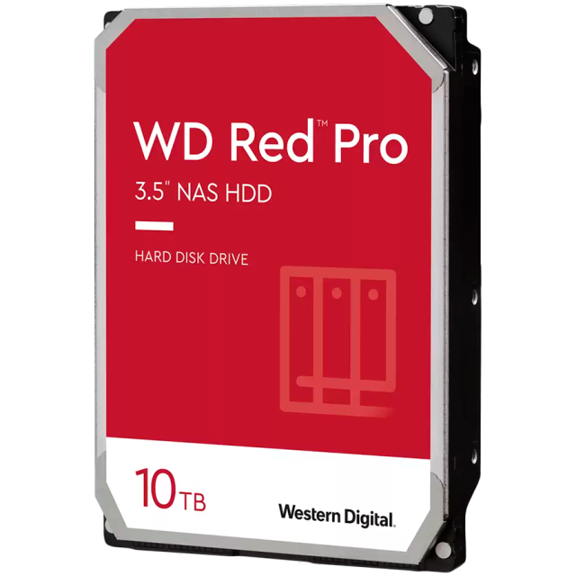 Твърд диск Western Digital Red Pro 10TB 7200rpm 256MB, SATA 6 Gb/s, 3.5" (8.89 cm)