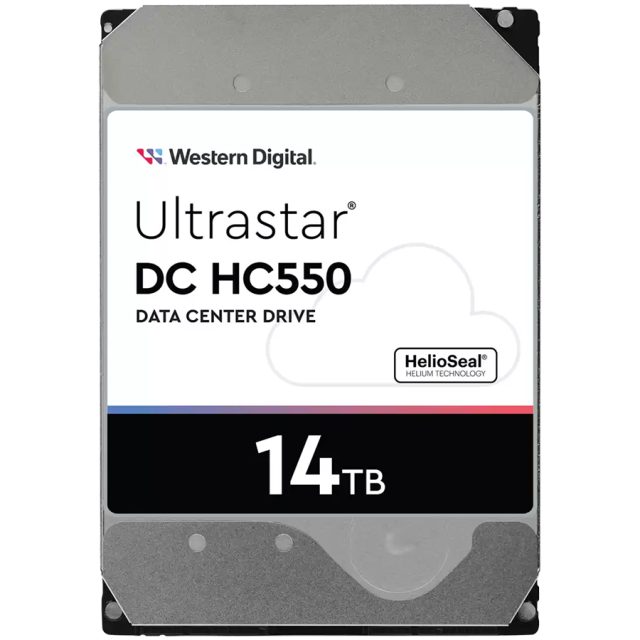 Твърд диск Western Digital ULTRASTAR DC HC550 14TB, 512MB, 7200 RPM, SAS 12Gb/s