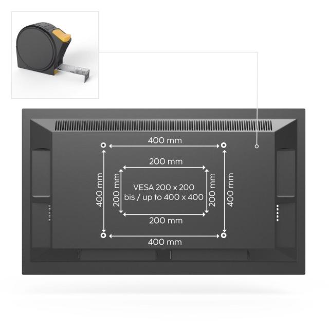 Стенна стойка за HAMA TV Fullmotion, 165 см, 32-65 ", 400х400