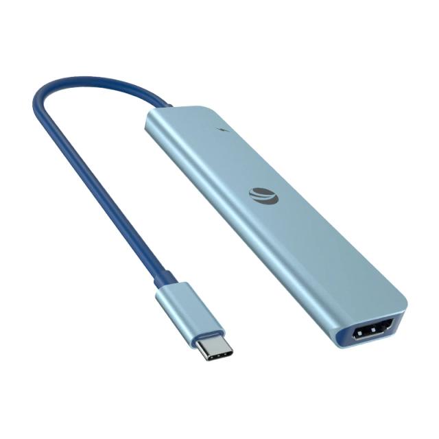 Мултипортови адаптери VCom Type-C 7-in-1, PD3.0 100W, HDMI, USB3.0 x 1, USB2.0 x 2, SD, TF