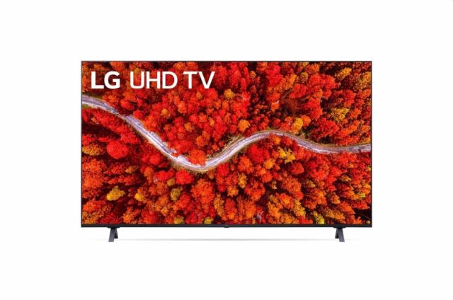 Телевизор LG 55UP80003LR, 55" 4K IPS UltraHD TV 3840 x 2160, DVB-T2/C/S2, webOS Smart TV, ThinQ AI, Quad Core Processor 4K, WiFi 802.11ac, HDR10 PRO 4K/2K, AI Sound, Voice Controll, Miracast / AirPlay 2,  HDMI, CI, LAN, USB, Bluetooth, 2 Pole, Rocky 