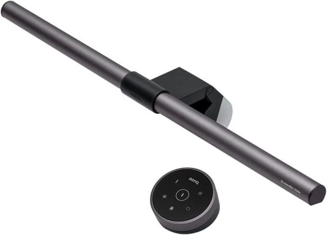 Лампа за четене за монитор BenQ 9H, 5W, 870lm, 2700K-6500K, 57cm x 22cm, 3 режима, безжично дистанционно, сребриста