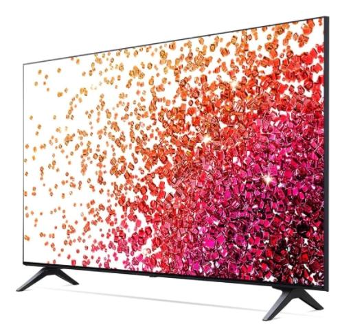 Телевизор LG 55NANO753PR, 55" 4K IPS HDR Smart Nano Cell TV, 3840x2160, DVB-T2/C/S2, Active HDR ,HDR 10 PRO, webOS Smart TV, ThinQ AI, WiFi, Clear Voice, Bluetooth, Miracast / AirPlay, Two Pole stand, Black